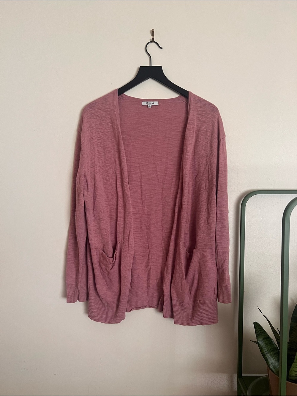 Madewell Rose Pink Cardigan Sweater
